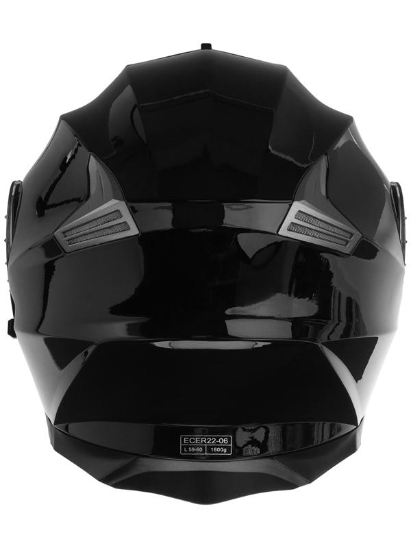 Шлем модуляр с двумя визорами, размер L (59-60), модель - BLD-160E, черный глянцевый