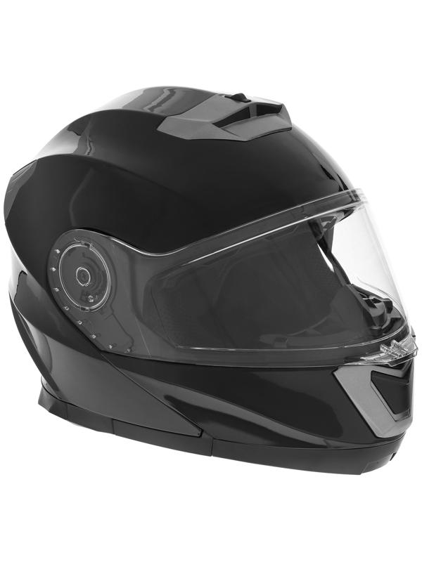 Шлем модуляр с двумя визорами, размер L (59-60), модель - BLD-160E, черный глянцевый