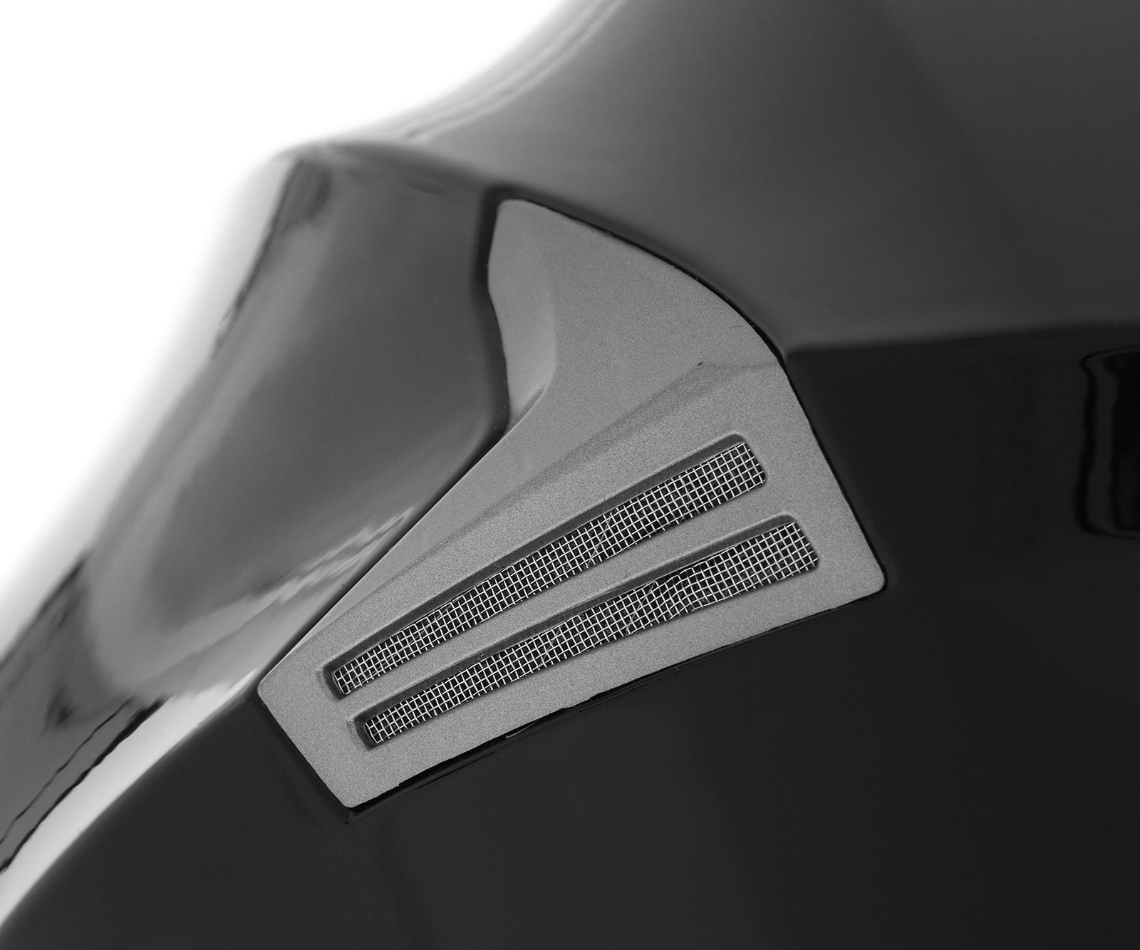 Шлем модуляр с двумя визорами, размер XL (60-61), модель - BLD-160E, черный глянцевый