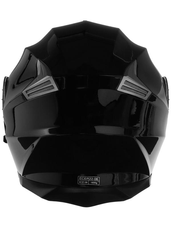Шлем модуляр с двумя визорами, размер XL (60-61), модель - BLD-160E, черный глянцевый