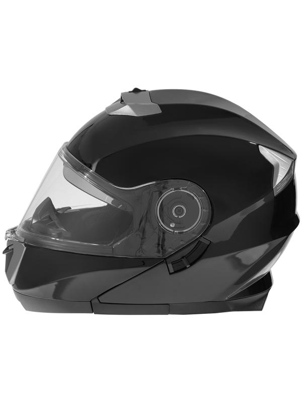 Шлем модуляр с двумя визорами, размер XL (60-61), модель - BLD-160E, черный глянцевый