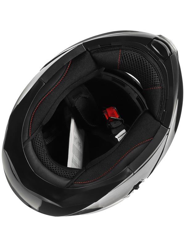 Шлем модуляр с двумя визорами, размер XL (60-61), модель - BLD-160E, черный глянцевый