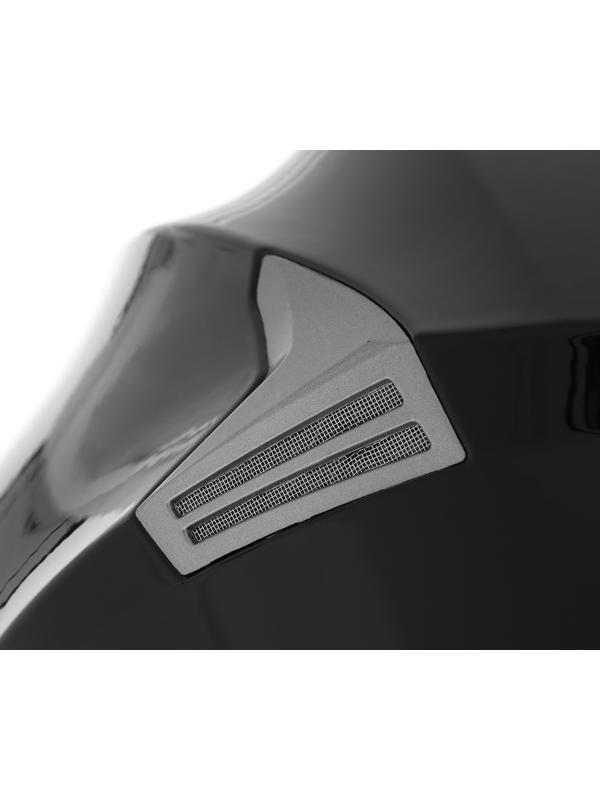 Шлем модуляр с двумя визорами, размер XXL (61), модель - BLD-160E, черный глянцевый