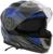 Шлем модуляр с двумя визорами, размер M (57-58), модель - BLD-160E, черно-синий
