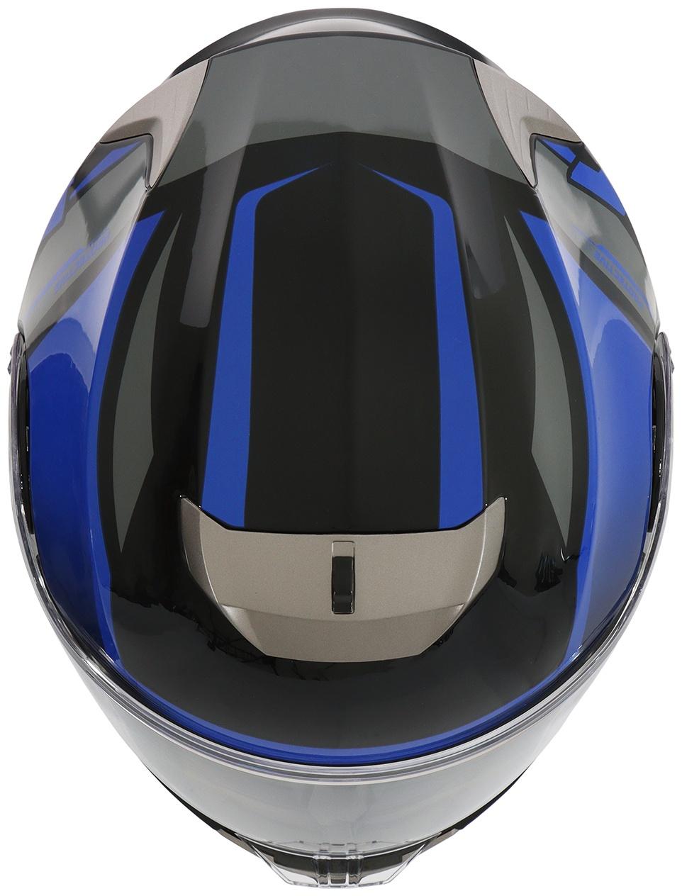 Шлем модуляр с двумя визорами, размер XL (60-61), модель - BLD-160E, черно-синий