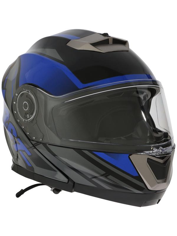 Шлем модуляр с двумя визорами, размер XL (60-61), модель - BLD-160E, черно-синий