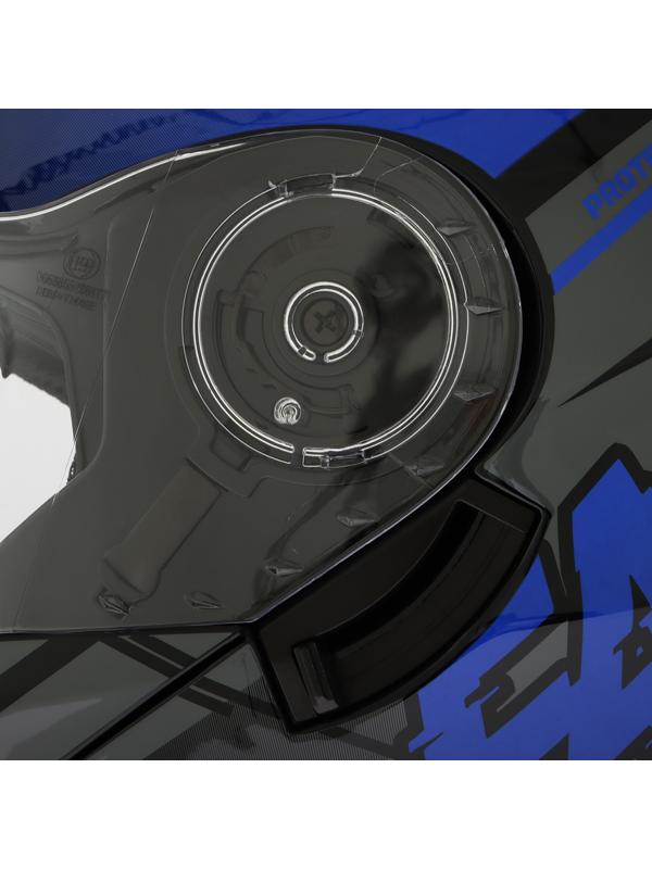 Шлем модуляр с двумя визорами, размер XL (60-61), модель - BLD-160E, черно-синий