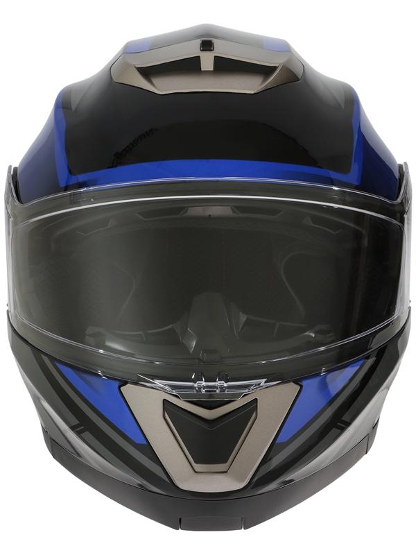 Шлем модуляр с двумя визорами, размер XXL (61), модель - BLD-160E, черно-синий