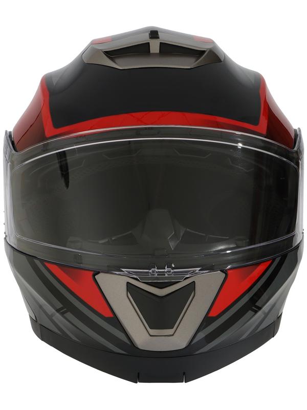 Шлем модуляр с двумя визорами, размер M (57-58), модель - BLD-160E, черно-красный