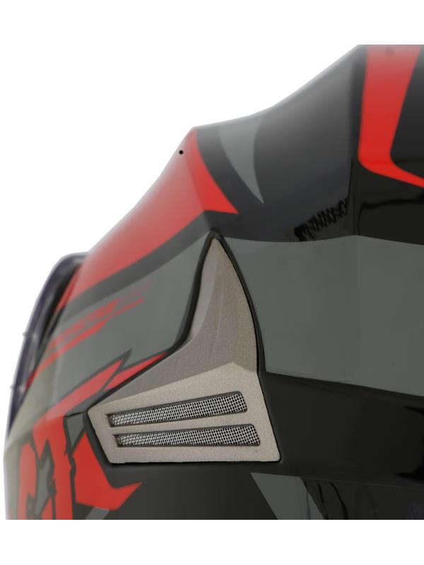 Шлем модуляр с двумя визорами, размер L (59-60), модель - BLD-160E, черно-красный