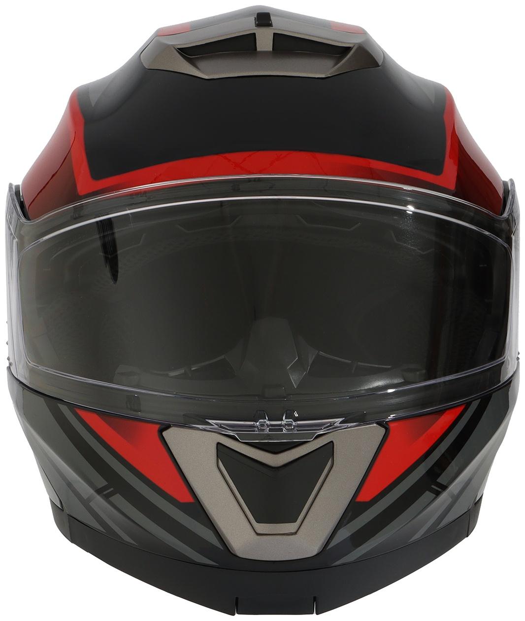 Шлем модуляр с двумя визорами, размер XL (60-61), модель - BLD-160E, черно-красный