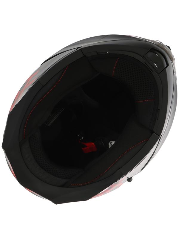 Шлем модуляр с двумя визорами, размер XL (60-61), модель - BLD-160E, черно-красный