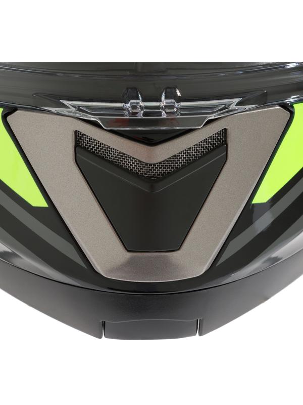 Шлем модуляр с двумя визорами, размер M (57-58), модель - BLD-160E, черно-желтый