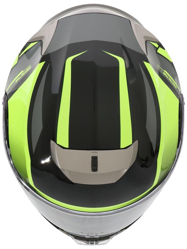 Шлем модуляр с двумя визорами, размер L (59-60), модель - BLD-160E, черно-желтый