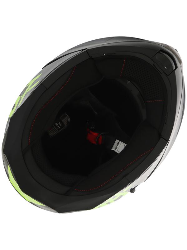 Шлем модуляр с двумя визорами, размер L (59-60), модель - BLD-160E, черно-желтый