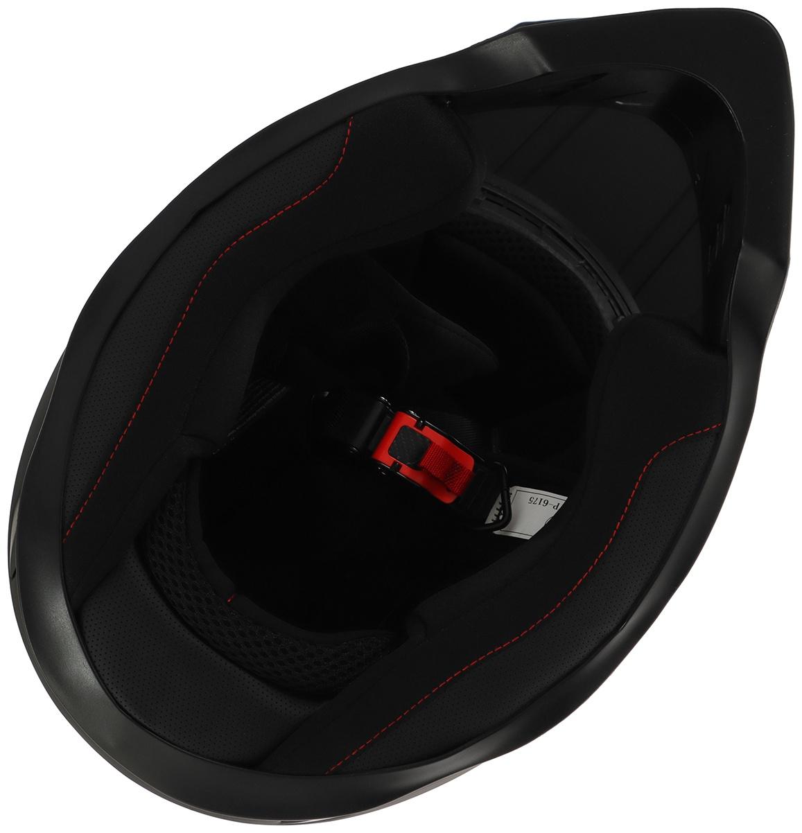 Шлем кроссовый, размер M (57-58), модель - BLD-819-7, черный матовый