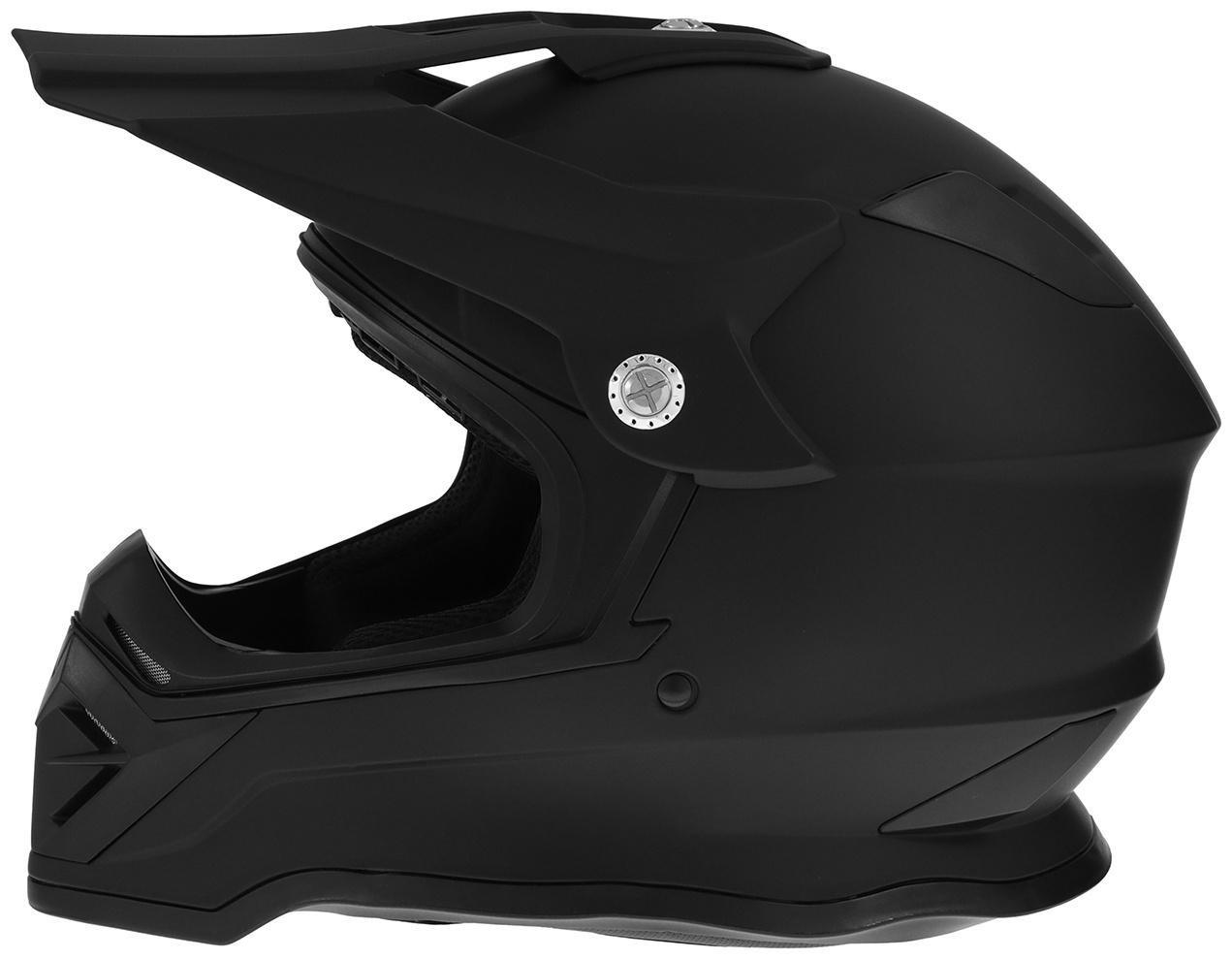 Шлем кроссовый, размер XL (60-61), модель - BLD-819-7, черный матовый