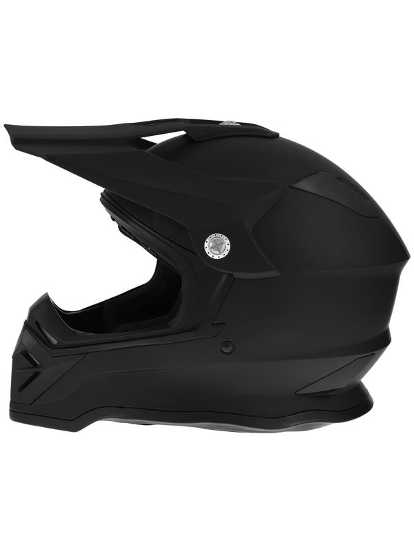 Шлем кроссовый, размер XL (60-61), модель - BLD-819-7, черный матовый