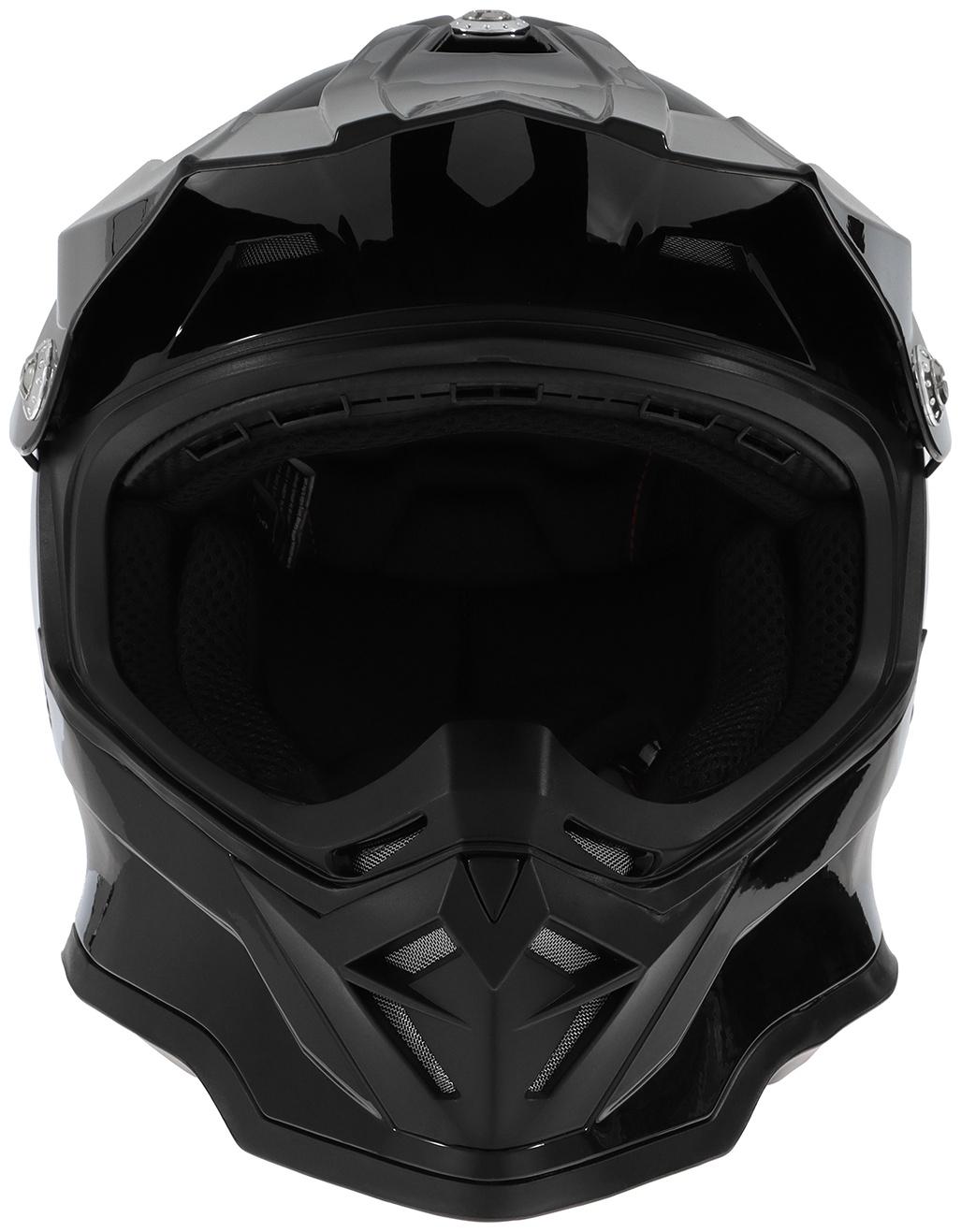 Шлем кроссовый, размер M (57-58), модель - BLD-819-7, черный глянцевый