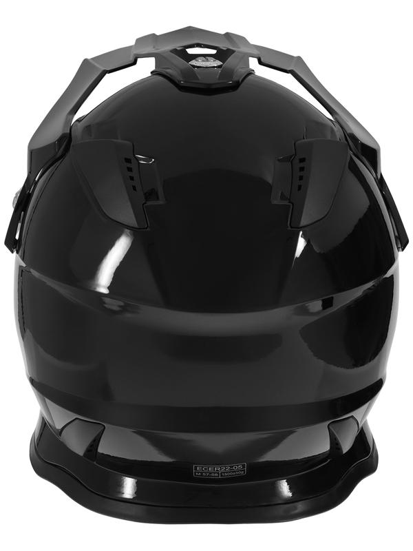 Шлем кроссовый, размер M (57-58), модель - BLD-819-7, черный глянцевый