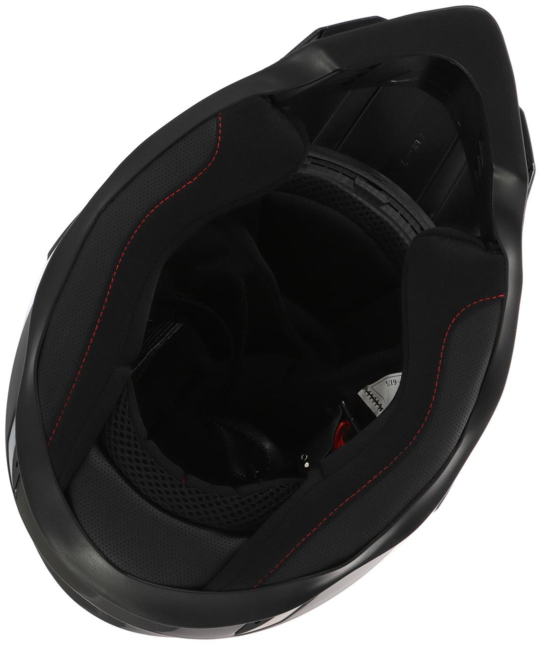 Шлем кроссовый, размер L (59-60), модель - BLD-819-7, черный глянцевый