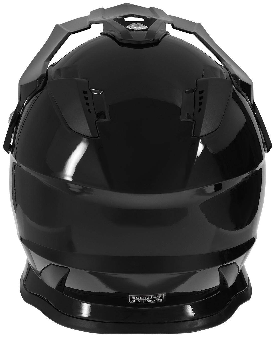 Шлем кроссовый, размер XL (60-61), модель - BLD-819-7, черный глянцевый