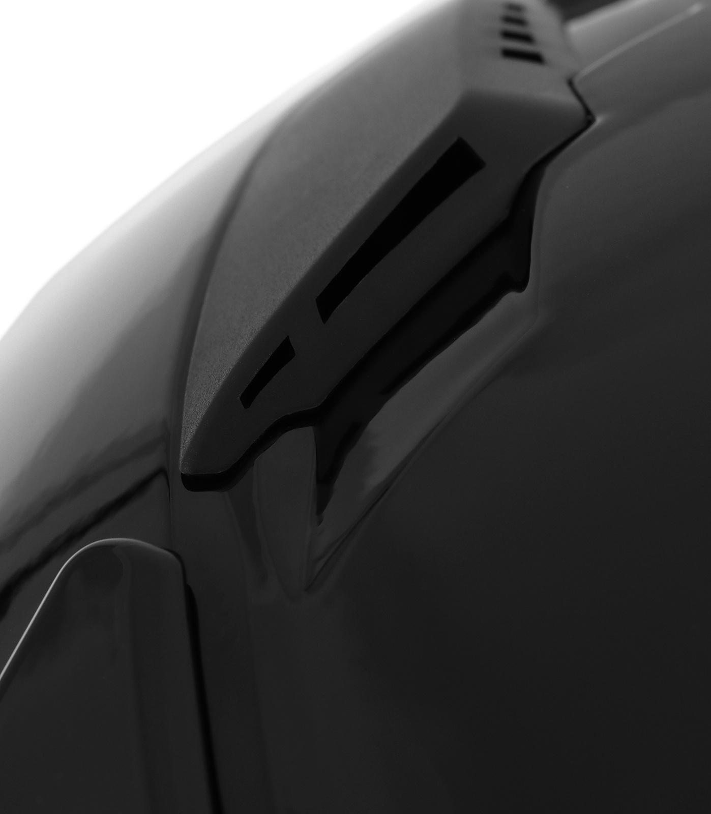 Шлем кроссовый, размер XL (60-61), модель - BLD-819-7, черный глянцевый