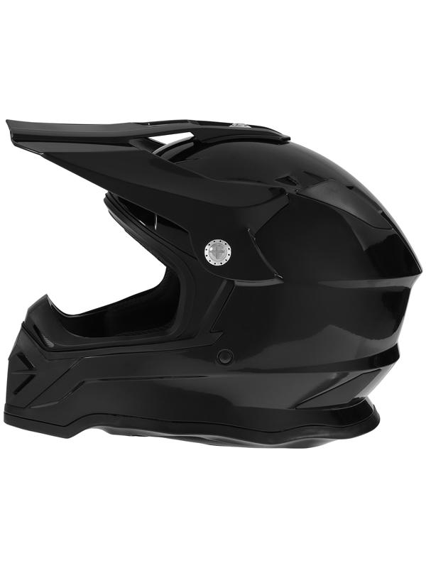 Шлем кроссовый, размер XL (60-61), модель - BLD-819-7, черный глянцевый