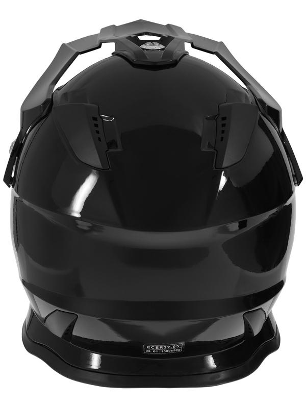 Шлем кроссовый, размер XL (60-61), модель - BLD-819-7, черный глянцевый