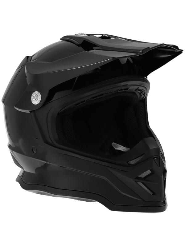 Шлем кроссовый, размер XL (60-61), модель - BLD-819-7, черный глянцевый