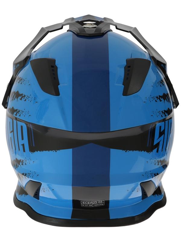 Шлем кроссовый, размер M (57-58), модель - BLD-819-7, черно-синий