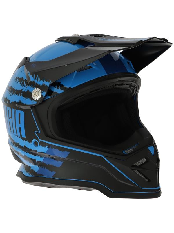 Шлем кроссовый, размер M (57-58), модель - BLD-819-7, черно-синий