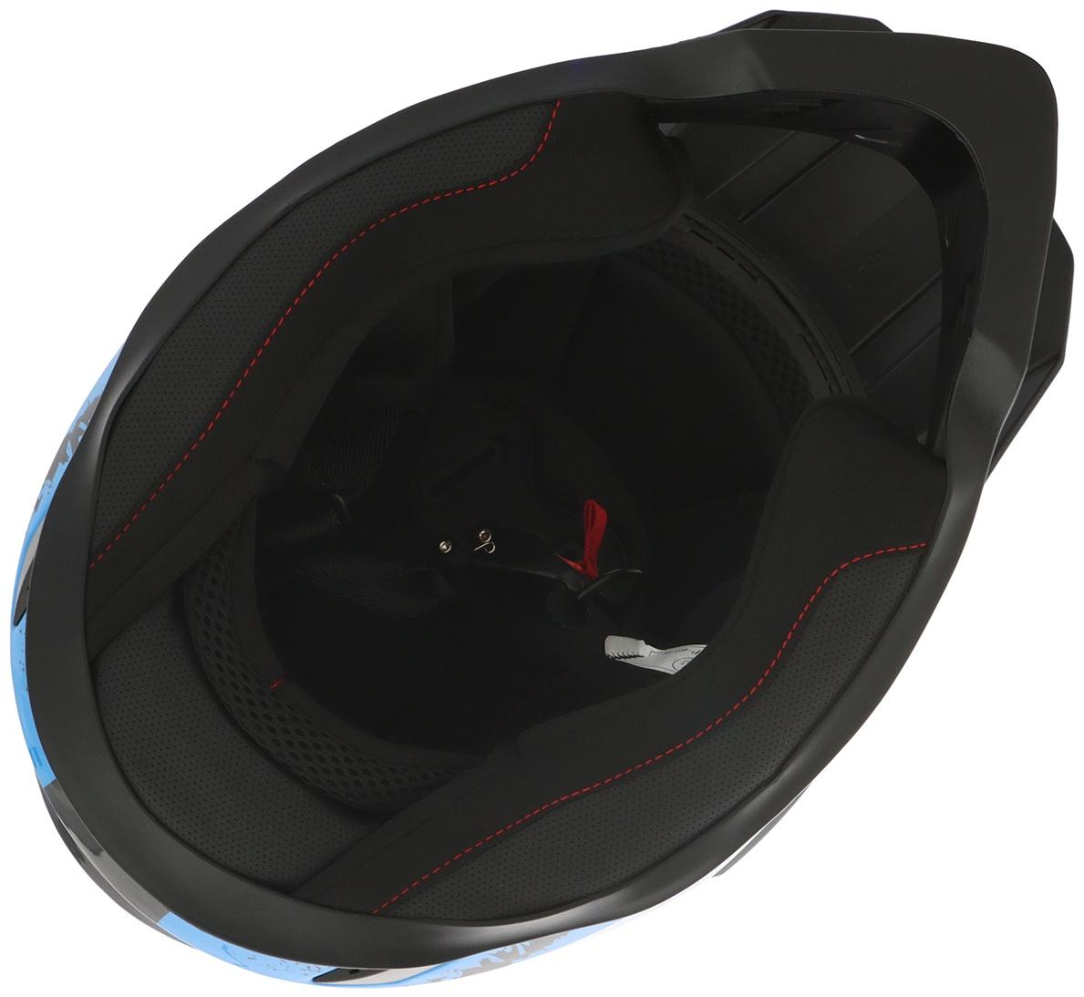 Шлем кроссовый, размер L (59-60), модель - BLD-819-7, черно-синий