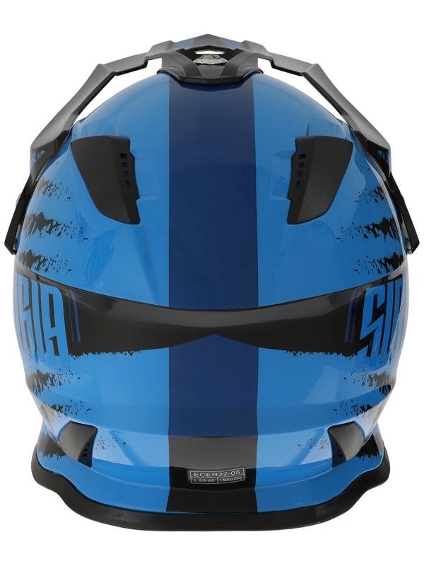 Шлем кроссовый, размер L (59-60), модель - BLD-819-7, черно-синий