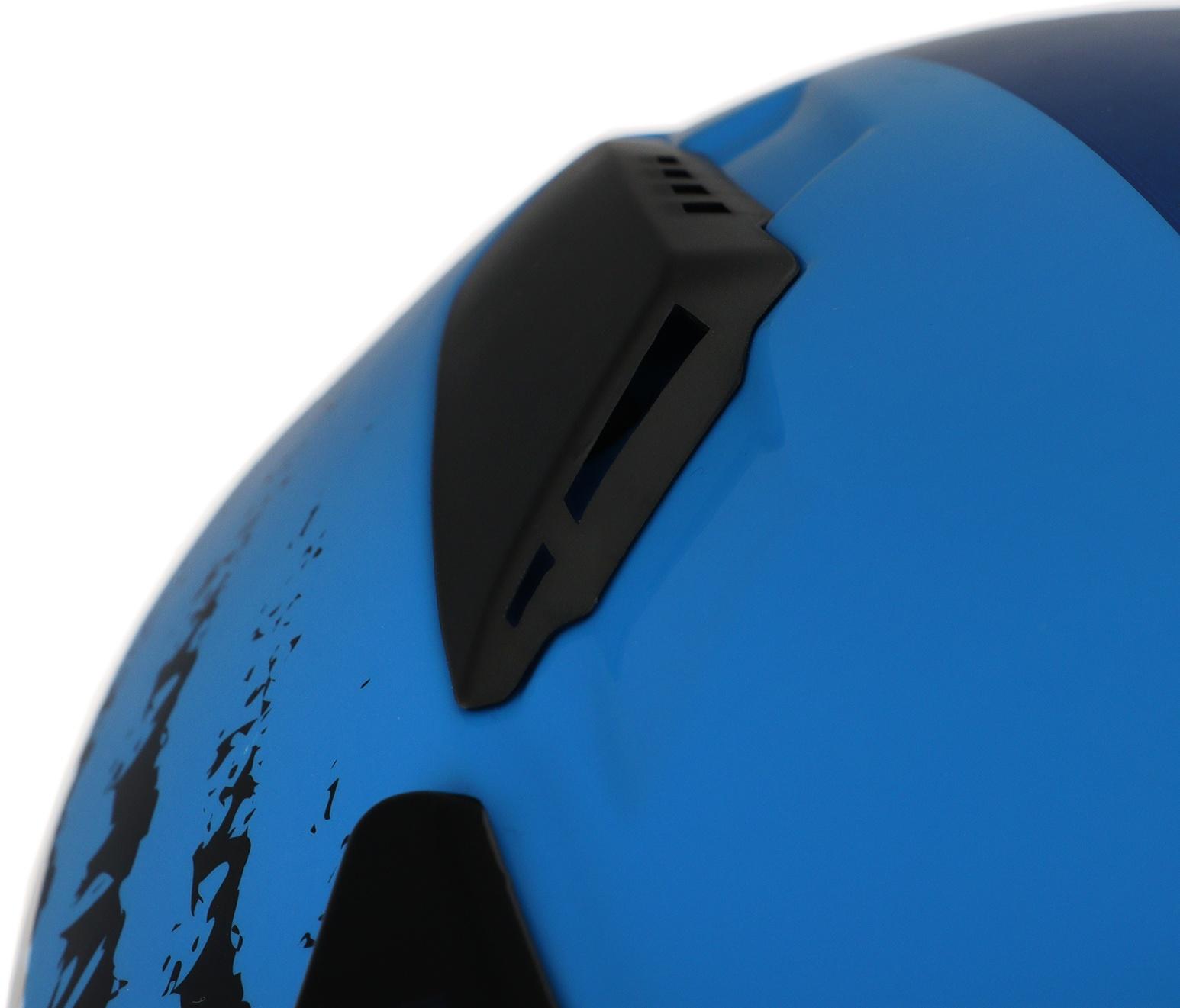 Шлем кроссовый, размер XL (60-61), модель - BLD-819-7, черно-синий