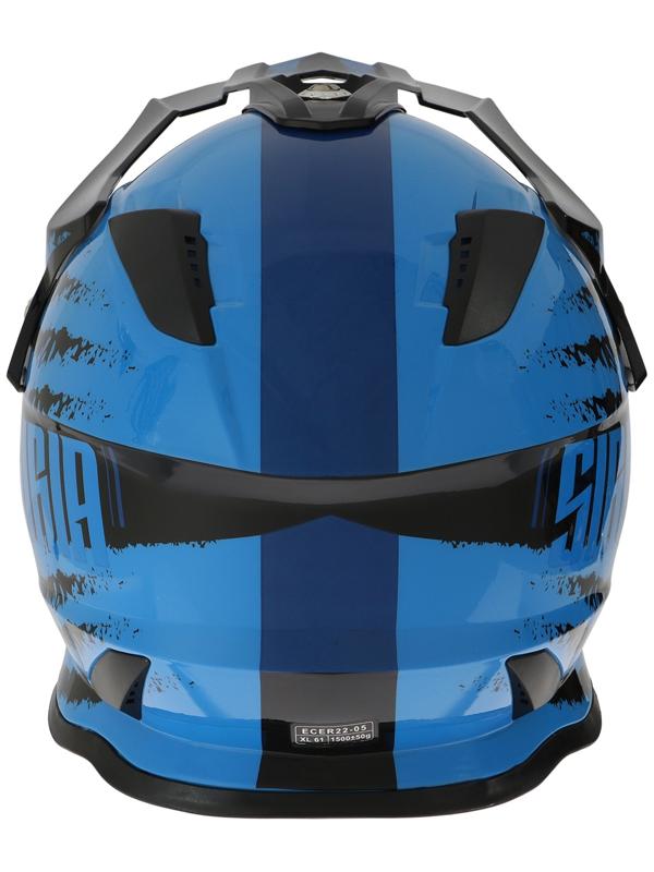 Шлем кроссовый, размер XL (60-61), модель - BLD-819-7, черно-синий