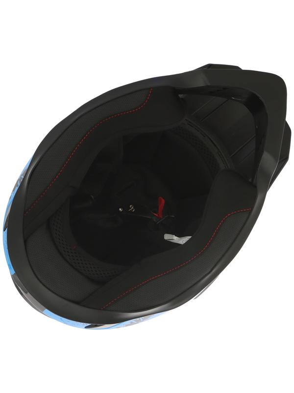 Шлем кроссовый, размер XL (60-61), модель - BLD-819-7, черно-синий