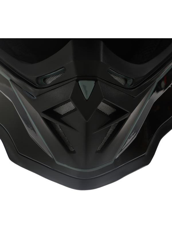 Шлем кроссовый, размер M (57-58), модель - BLD-819-7, черно-красный