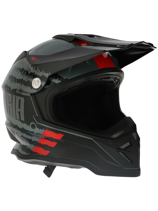 Шлем кроссовый, размер M (57-58), модель - BLD-819-7, черно-красный