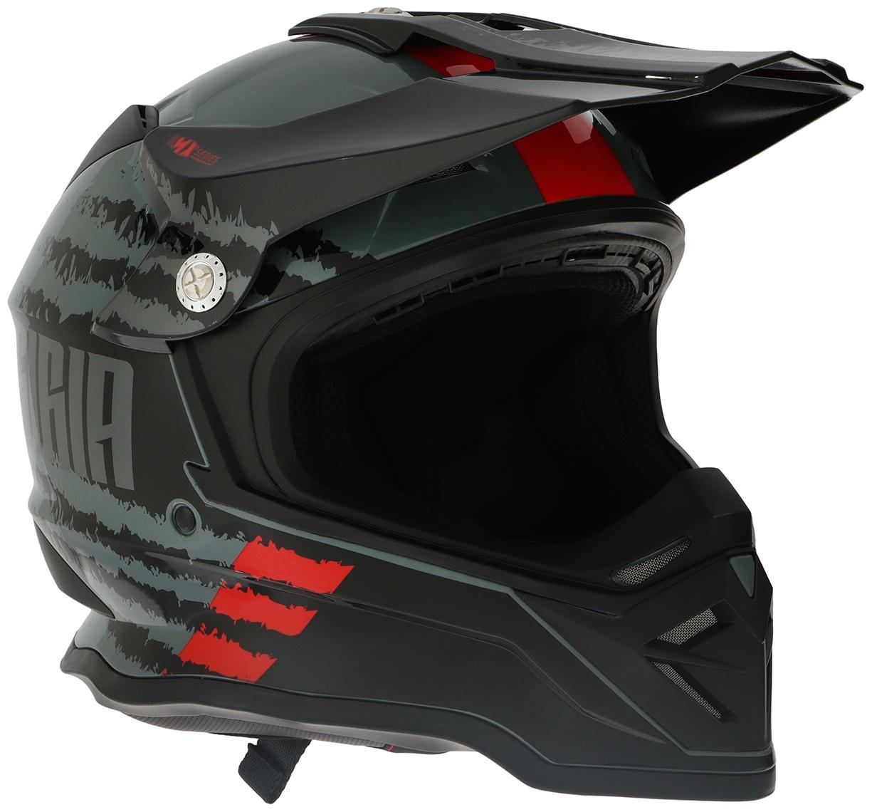 Шлем кроссовый, размер L (59-60), модель - BLD-819-7, черно-красный