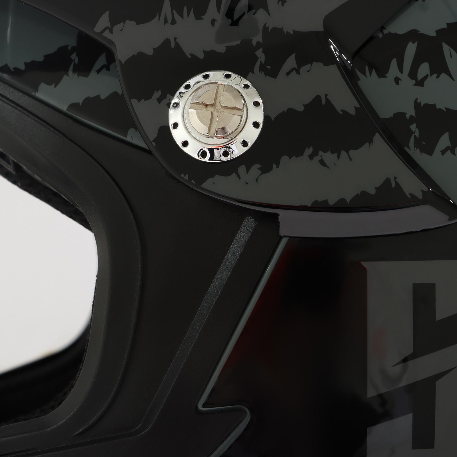 Шлем кроссовый, размер L (59-60), модель - BLD-819-7, черно-красный