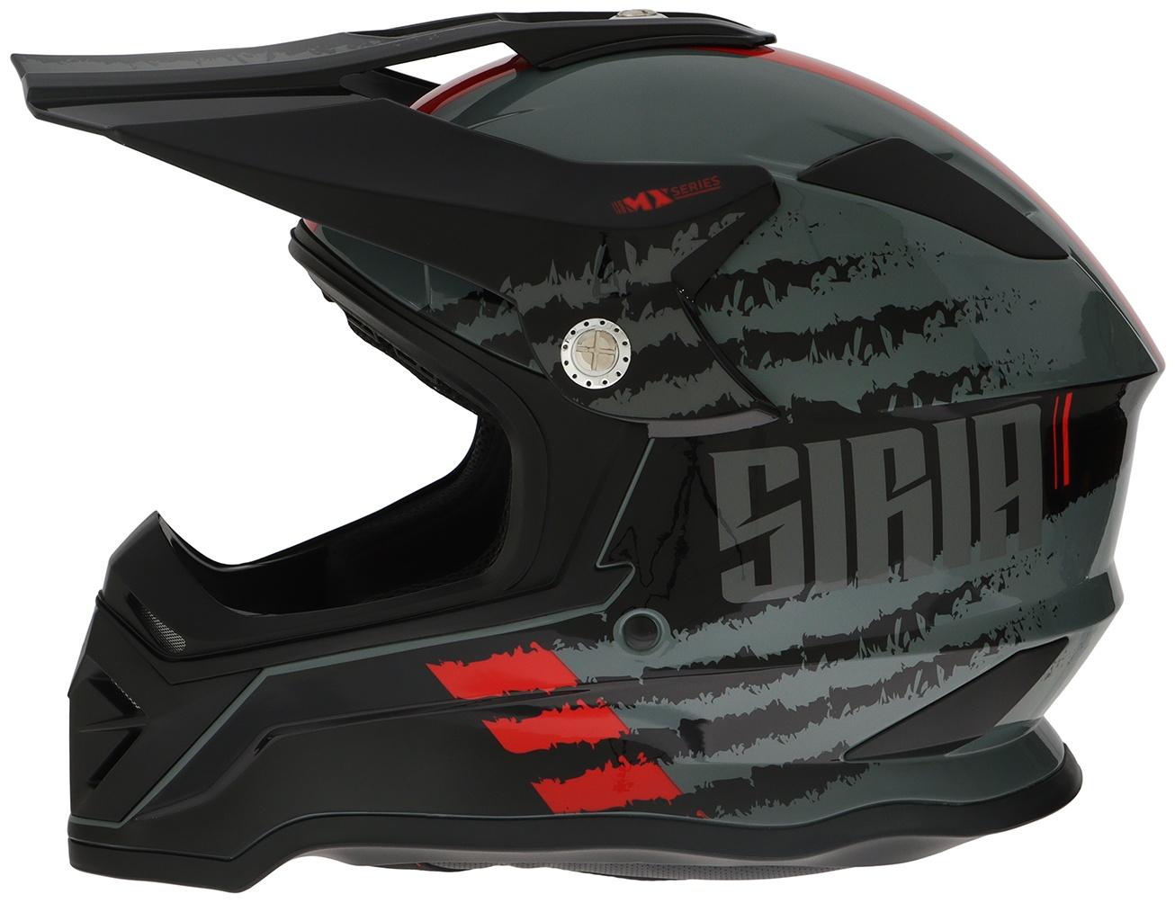 Шлем кроссовый, размер L (59-60), модель - BLD-819-7, черно-красный