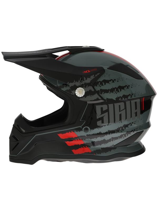 Шлем кроссовый, размер L (59-60), модель - BLD-819-7, черно-красный