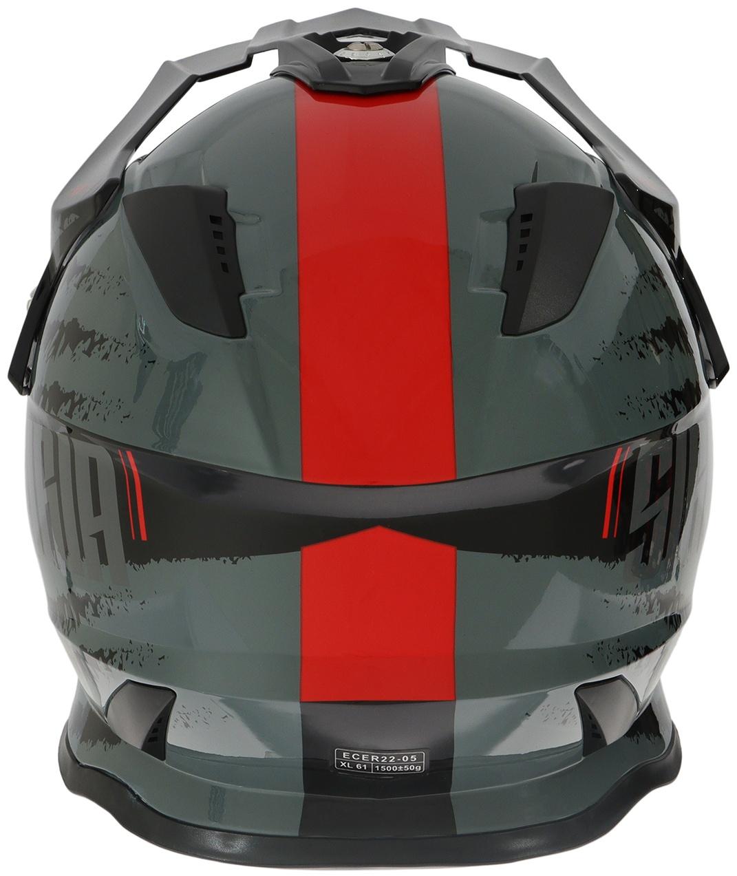 Шлем кроссовый, размер XL (60-61), модель - BLD-819-7, черно-красный