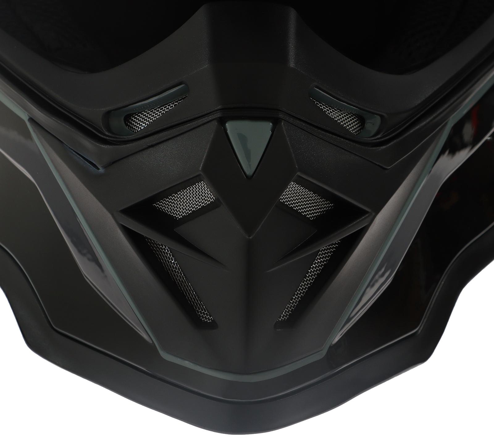 Шлем кроссовый, размер XL (60-61), модель - BLD-819-7, черно-красный