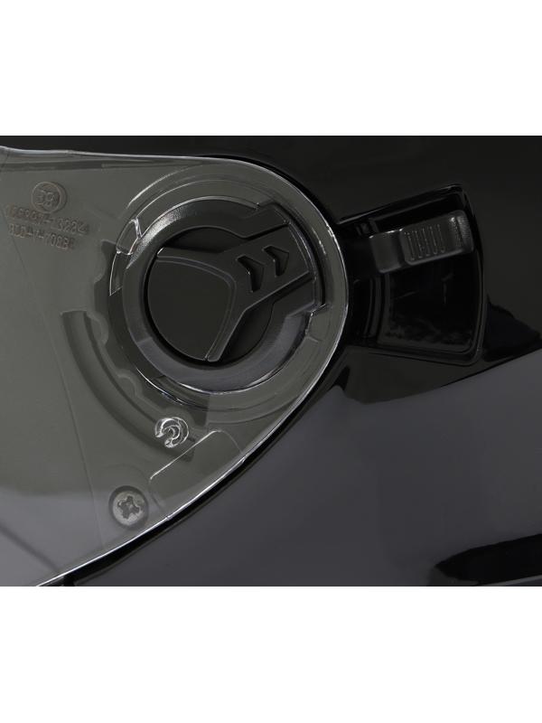 Шлем открытый с двумя визорами, размер XXL (61), модель - BLD-708E, черный глянцевый