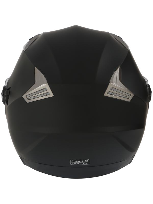 Шлем открытый с двумя визорами, размер M (57-58), модель - BLD-708E, черный матовый