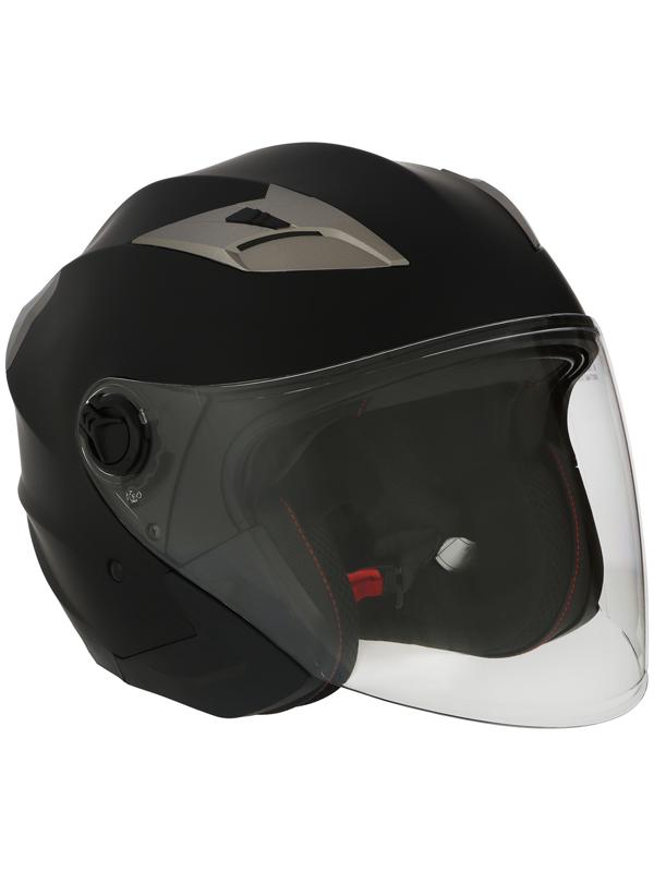 Шлем открытый с двумя визорами, размер M (57-58), модель - BLD-708E, черный матовый