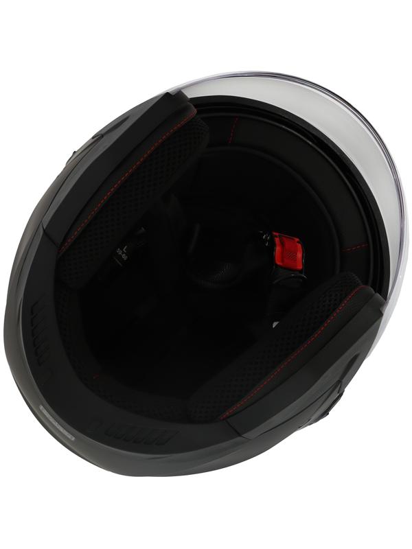 Шлем открытый с двумя визорами, размер M (57-58), модель - BLD-708E, черный матовый