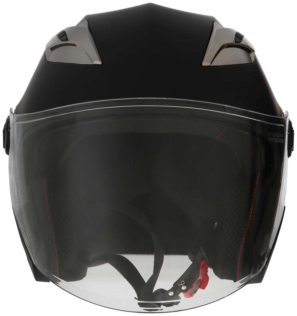 Шлем открытый с двумя визорами, размер L (59-60), модель - BLD-708E, черный матовый